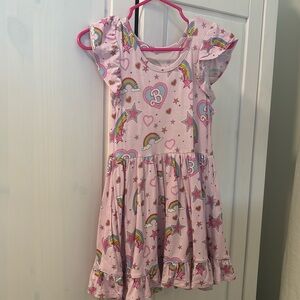 Posh Peanut Barbie Short Sleeve Ruffled Twirl Dress 3T/4T